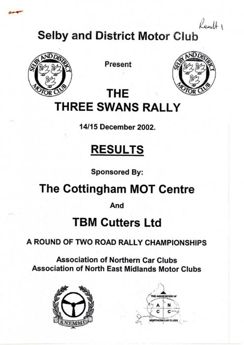 Selby and District Motor Club